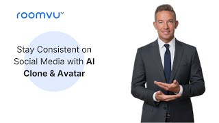 Stay Consistent on Social Media with AI Clone & Avatar | roomvu Feature Demo