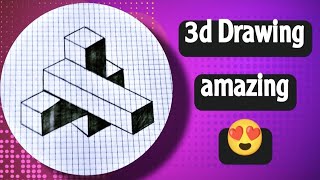 how to draw 3d art on paper || Episode 24
