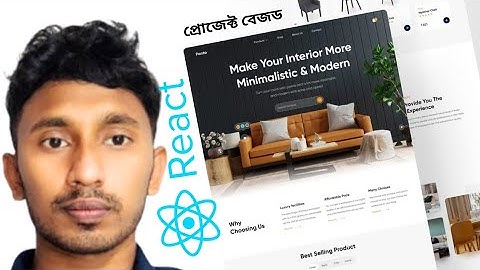 React JS Project | Furniture Landing Page using React JS & Tailwind CSS