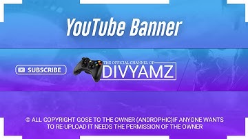 How To Make A Gaming Banner (DIVYAMZ) On Android/IOS || Gaming Banner Tutorial
