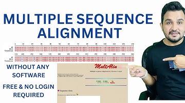 How to perform multiple sequence alignment without any software? | Mult Alin