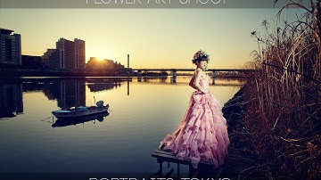 Strobist video: Portraits w. Flower Art at Sunrise Canon 1Dx & 135mm/早朝 日中シンクロ フラワーアート ポートレート ストロボ1灯