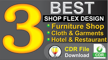 3+ Best Shop Flex Design Cdr File Free Download | Hotel, Furniture & Cloth Shop | Flex Design CDR