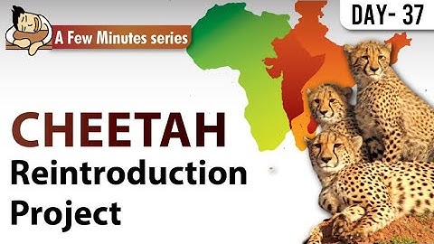 Few Minute Series || Cheetah Reintroduction project || 4th August 2022 || UPSC IAS ||