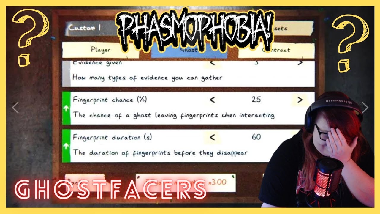Custom Difficulty without LOOKING?! - Phasmophobia w/ Ghostfacers - YouTube