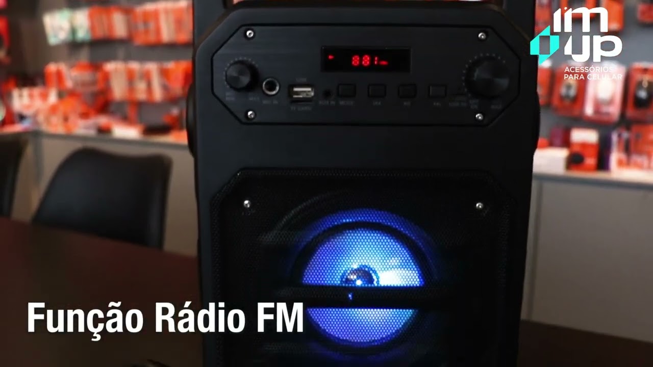 Caixa de Som Bluetooth Speaker Fun OEX - Som Potente em Qualquer Lugar