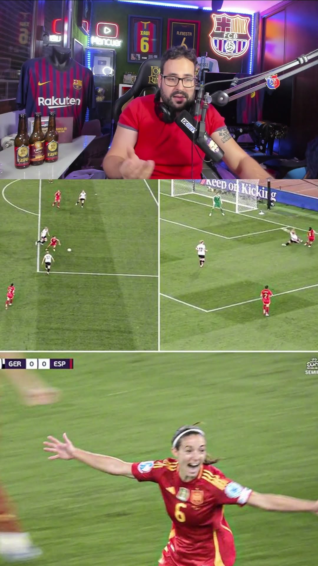 España femenino a la final de la Euro con golazo de Aitana #españa #aitanabonmati #mancuer #futbol