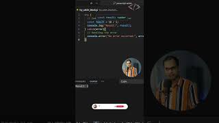 🛡️ Mastering Error Handling: Try-Catch Blocks in JavaScript! 🚨 #codewithkg #javascript #telugu