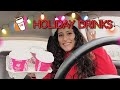 Trying NEW HOLIDAY DRINKS at Dunkin! :) | New at Dunkin Donuts 2020 Holiday Edition