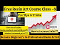 Resin Art Course Class 8 | Resin product Cost calculation✨