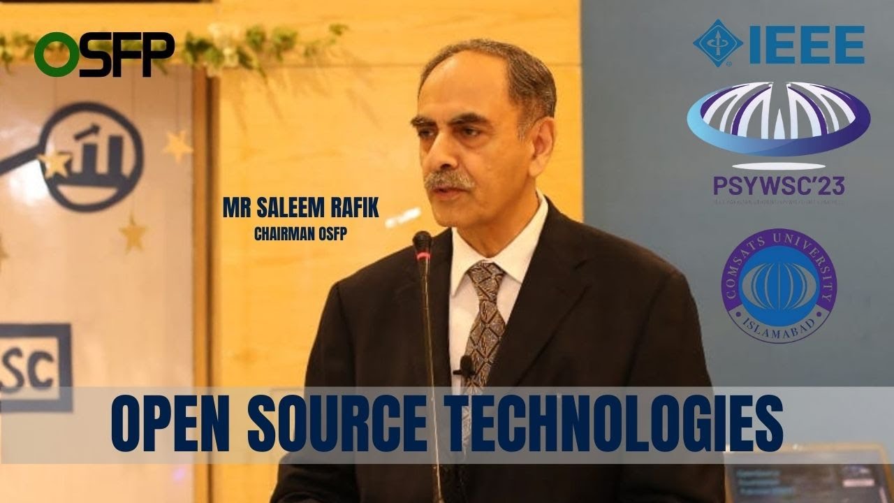 M R Saleem Open Source Technologies - Talk by Mr. Saleem Rafik (Chairman OSFP) at ...