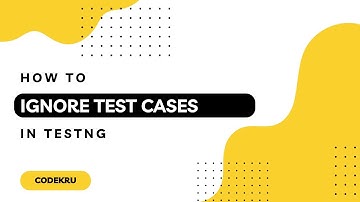 How to ignore Test Cases in TestNG