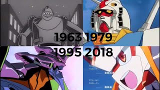 Evolution of mecha anime openings (1963 - 2021)