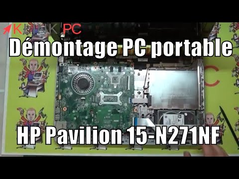 How to disassemble a HP Pavilion 15-n271nf laptop - YouTube