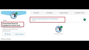 Personalized Financial Engagement: Quick Look | Salesforce Trailhead