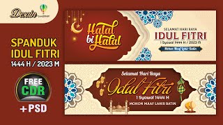 Spanduk halal bi halal 2023