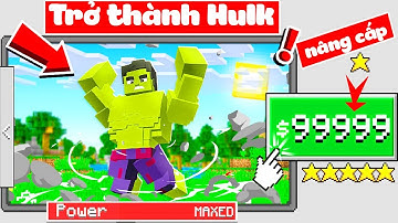 ONE VÀ NOOB YETI THÀNH CÔNG NÂNG CẤP BỘ GIÁP HULK SMASH THỬ THÁCH SIÊU ANH HÙNG MINECRAFT