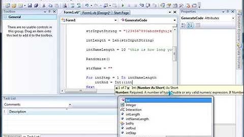 Visual Basic 8 - Password Generator