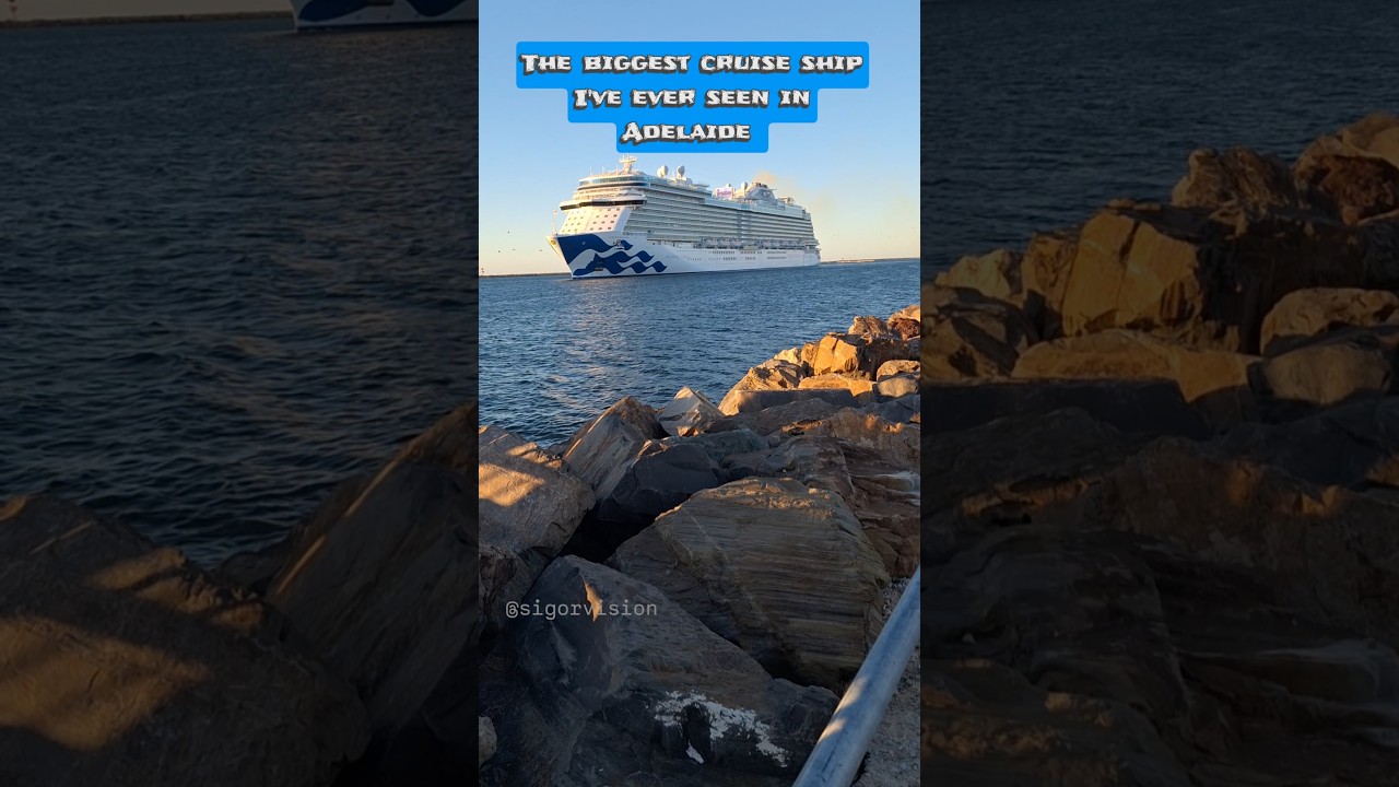 The biggest cruise ship i have seen in Adelaide. Follow @sigorvision
