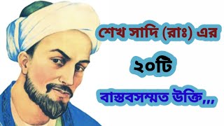 শেখ সাদি (রাঃ) এর ২০টি উক্তি | বিখ্যাত উক্তি | Bangla ukti | bikkhato ukti | Bangla motivation, screenshot 4