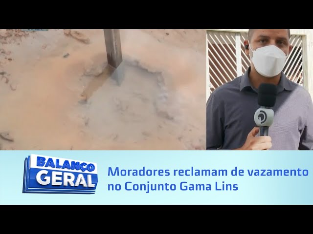 Chama o Balanço: Moradores reclamam de vazamento no Conjunto Gama Lins