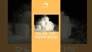 일상 속 '당 섭취' 줄이는 법