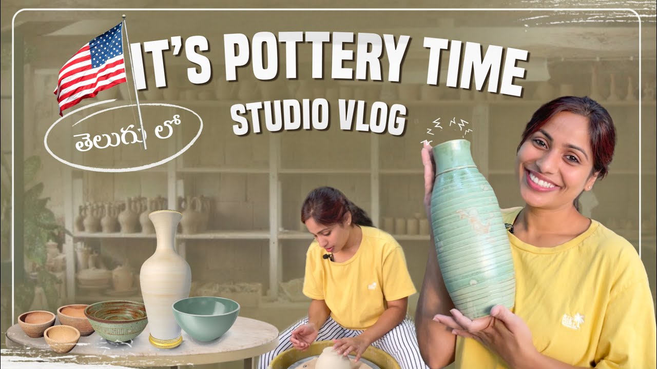 It's pottery time! Pottery vlog తెలుగులో Telugu vlogs from USA