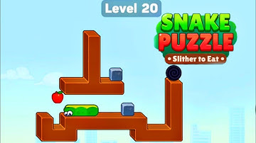 Snake Puzzle Slither to Eat level 20 / walkthrough full 