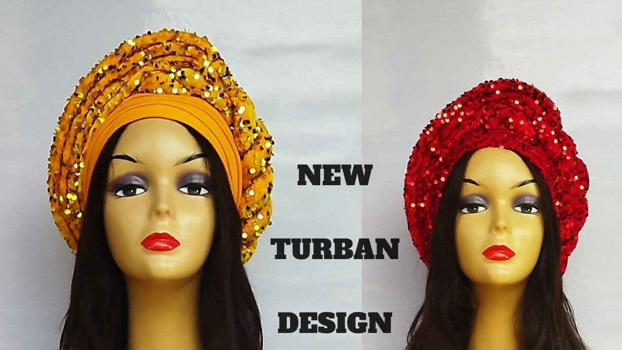 How to make One Side Twist with Pleated Frame Turban 