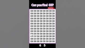 Find 03! #quiz #odd #math #iq #numbersgame #speed #shorts #mathexam #speedquiz