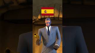 TF2 BATTLE CRY in Different Languages - Spy #tf2 #teamfortress2 #shorts #gaming