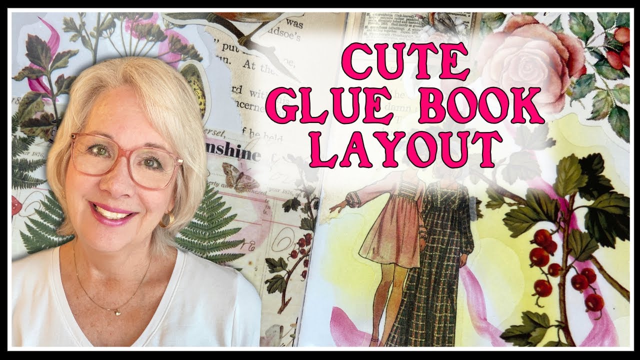 CUTE GLUE BOOK Layout, Plus ORGANIZING Bits and Pieces YouTube