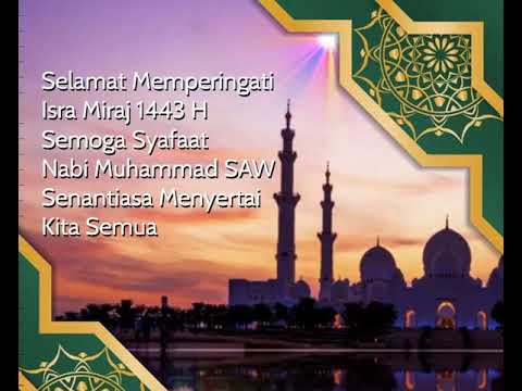 Template Ucapan Isra Miraj 2022