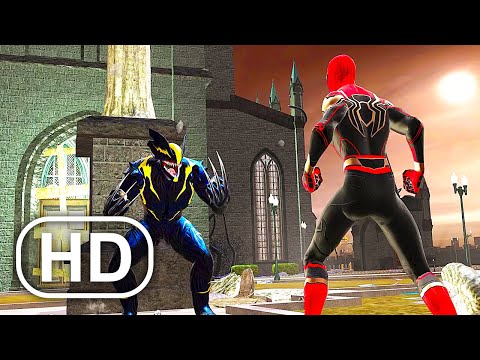 Spider-Man Fights VENOM Wolverine Scene - Spider-Man No Way Home Movie Suit