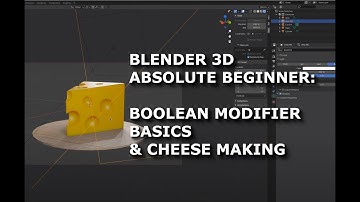 Blender 3D Absolute Beginner: Boolean Modifier and Cheese Modeling
