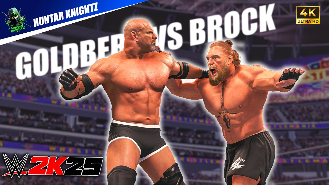 WWE 2K25 – Брок Леснар против Голдберга | WrestleMania 41 (ПОЛНЫЙ МАТЧ)