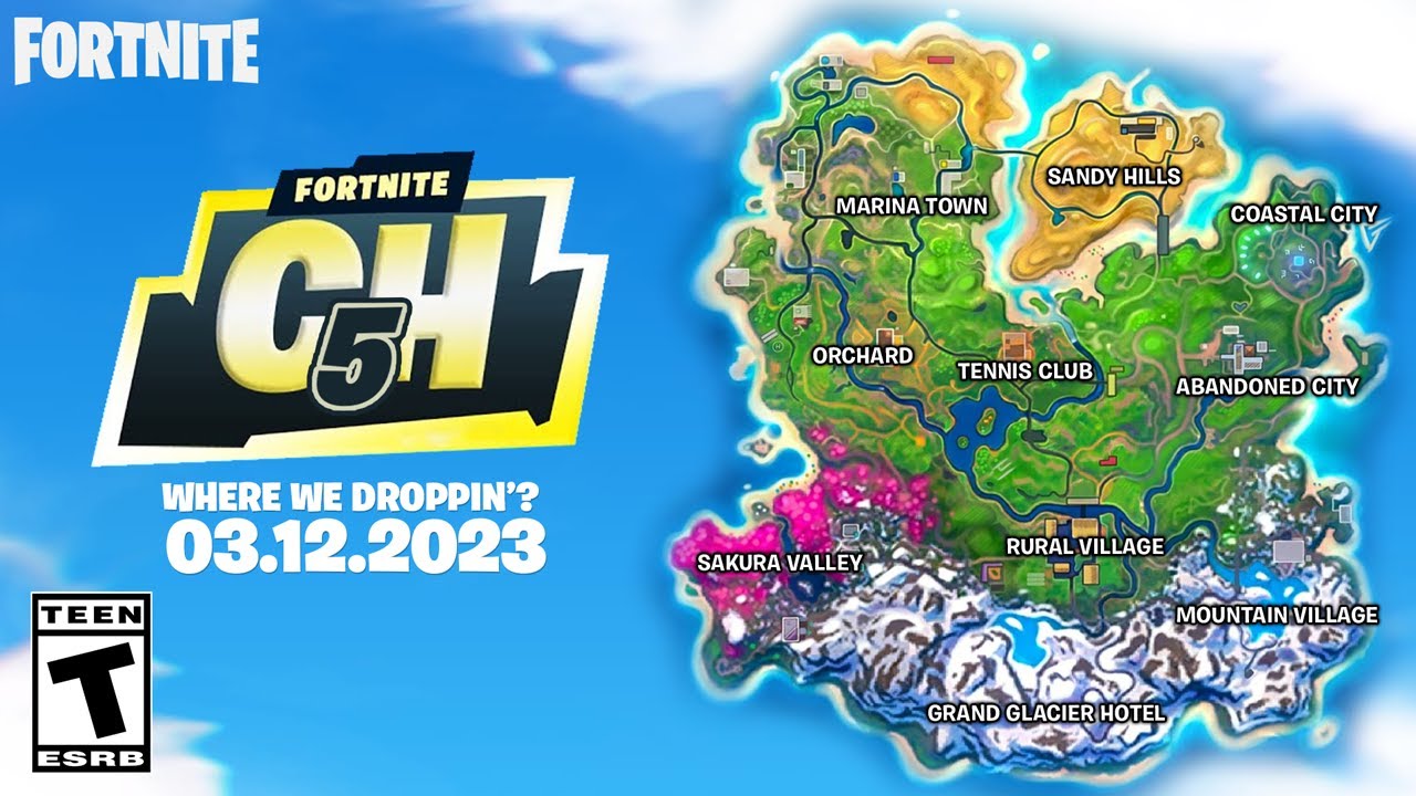 Fortnite Chapter 5 Season 1 MAP REVEALED YouTube