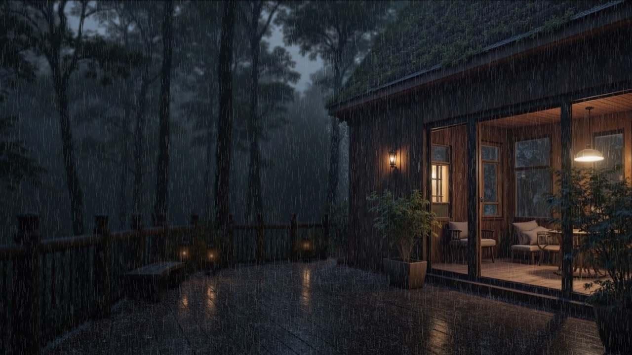 Лучшие Звуки Дождя В Глухом Лесу 🌲 | Нежный Дождь, Который Снимает Стресс И Высвобождает Мелатонин