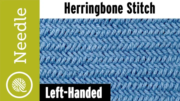 How to Knit Herringbone Stitch | plus bind off tips (Left Handed)