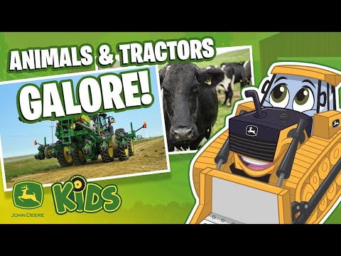 Farm Animals and Tractors Game Show #4 🐄 | Games For Kids | John Deere Kids