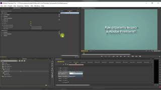 Как отразить видео в Adobe Premiere PRO?