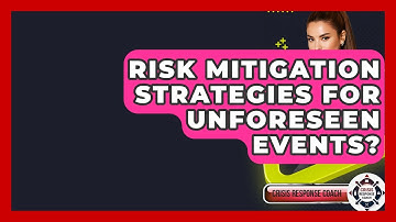 Risk Mitigation Strategies For Unforeseen Events? - Crisis Response Coach