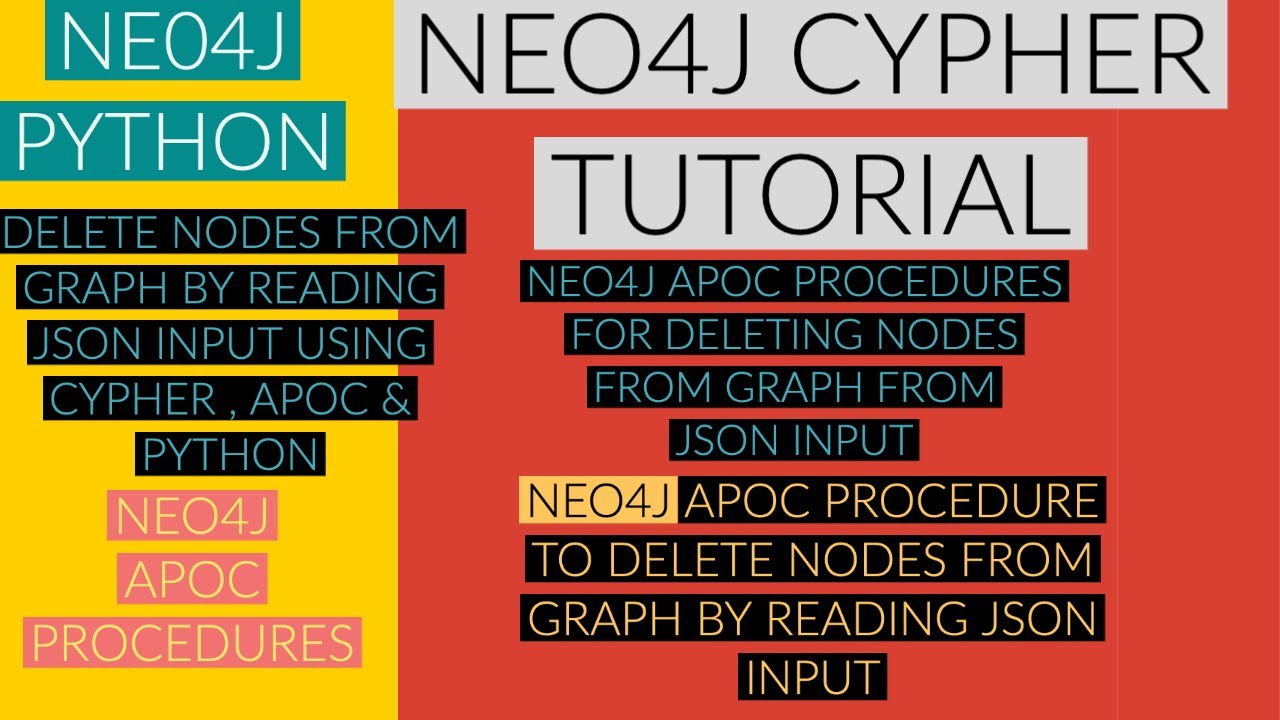 NEO4J|NEO4J TUTORIAL|Neo4j Python|Delete Nodes From Ne04j Graph Using Json Input