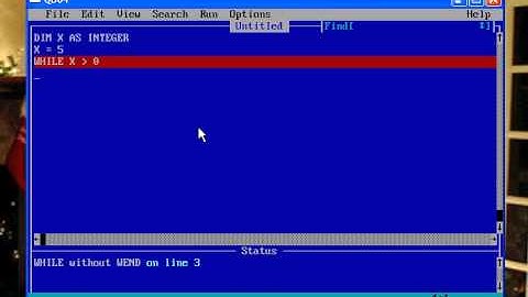 Countdown in QBasic