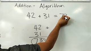 Addition - Vertical Addition / Vertical Algorithm / Column Addition