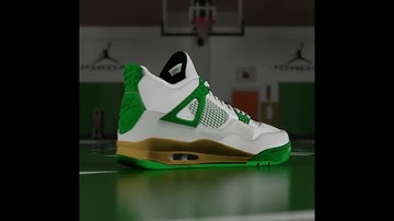 JORDAN 4s Celtics Edition | Blender 3.2 (IG Post)