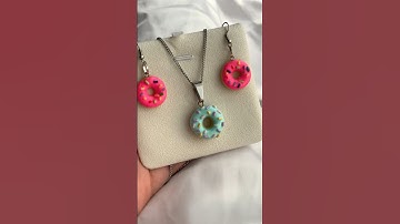 🍩🎨 EPIC POLYMER CLAY DONUTS: Masterclass in Every Frame! #DIY #PolymerClay #art #Handmade #Jewelry