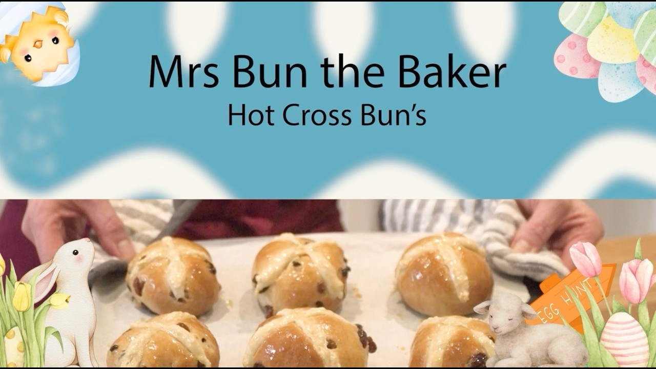 Easter baking! Hot ❌ buns!