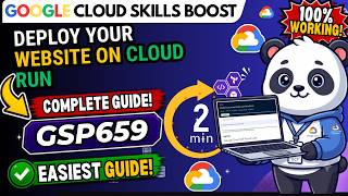 Deploy Your Website on Cloud Run | Lab Solution | #GSP659 #qwiklabsarcade2026 | Google Cloud Arcade