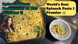 Spinach Pasta  On The Top !!